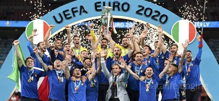 The Italian national team beat England and became the European champion